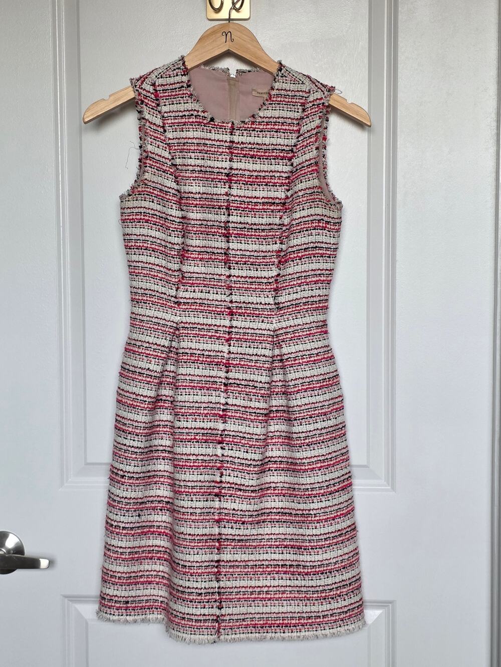 Rebecca Taylor Tweed Dress with Pockets